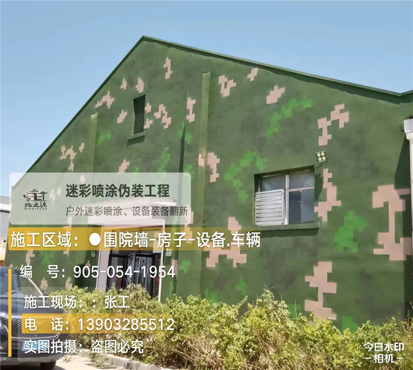 临沂外墙数码迷彩漆施工报价清单（100㎡标准墙面测算）